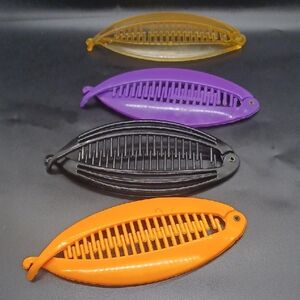 Set of Colorful Banana Hair Clips